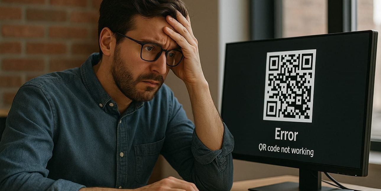 Der QR-Code der Stadt führte ins Nichts.