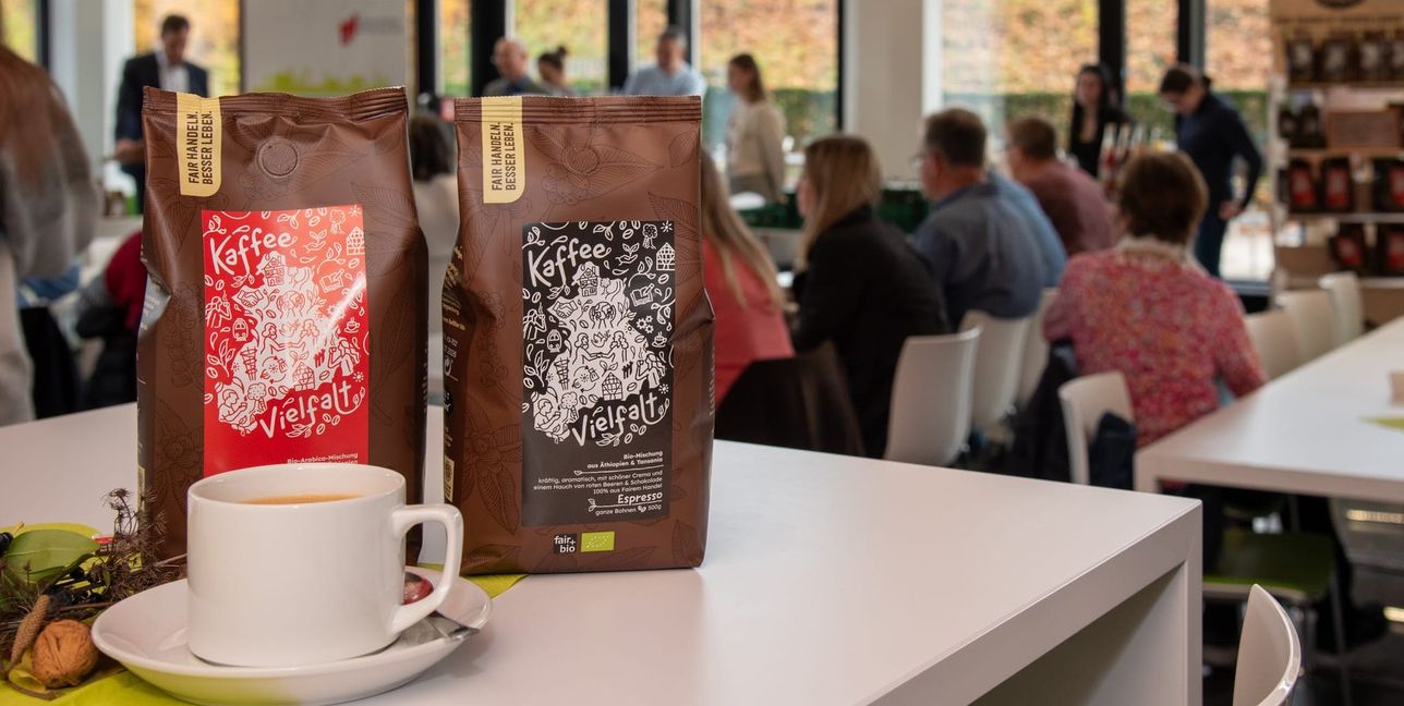 Der neue Landkreiskaffee und der dazu gehörende Espresso.