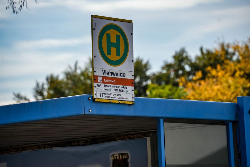 Seit Oktober fährt die Linie 706 die Haltestelle "Viehweide" nicht mehr an.