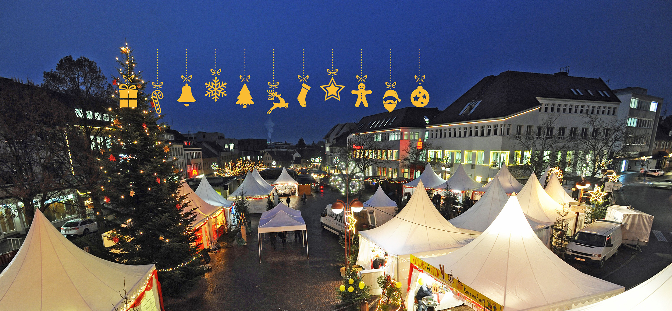 So soll Sindelfingen beim Weihnachtsmarkt wieder glänzen.  Bild: Archiv