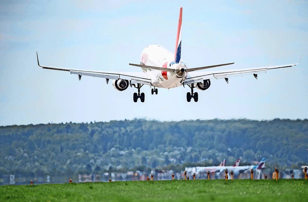 Landung in Stuttgart