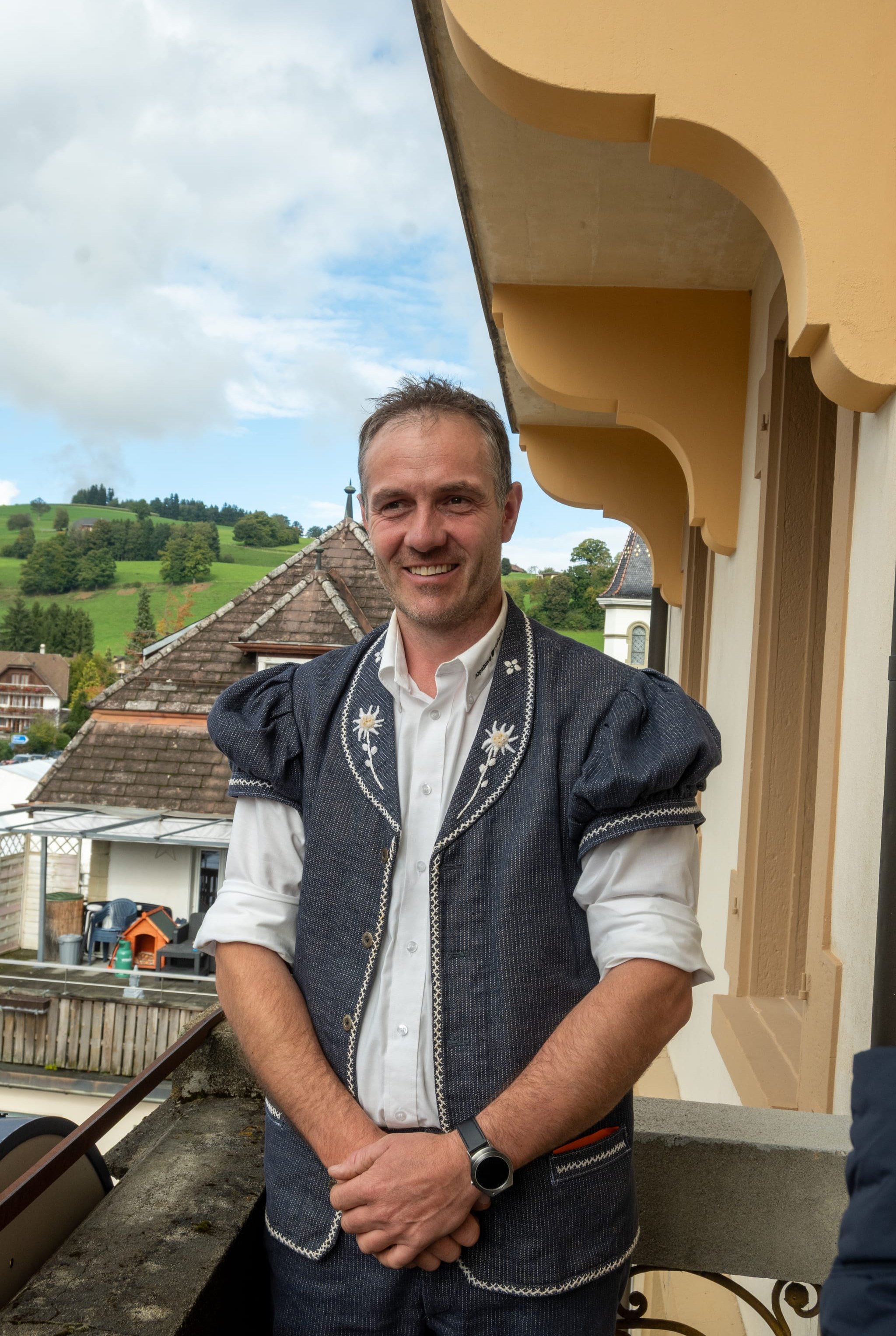 Älpler Christoph Overney vom Hirtenverband des Senseoberlandes und der Talschaft Jaun
