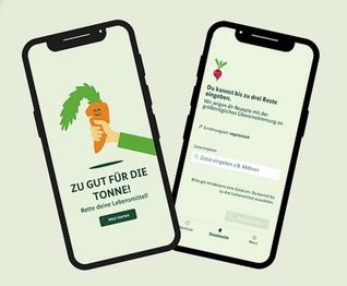 Die App „Zu gut für die Tonne!“ liefert Ideen für leckere Restegerichte.	Bild: z
