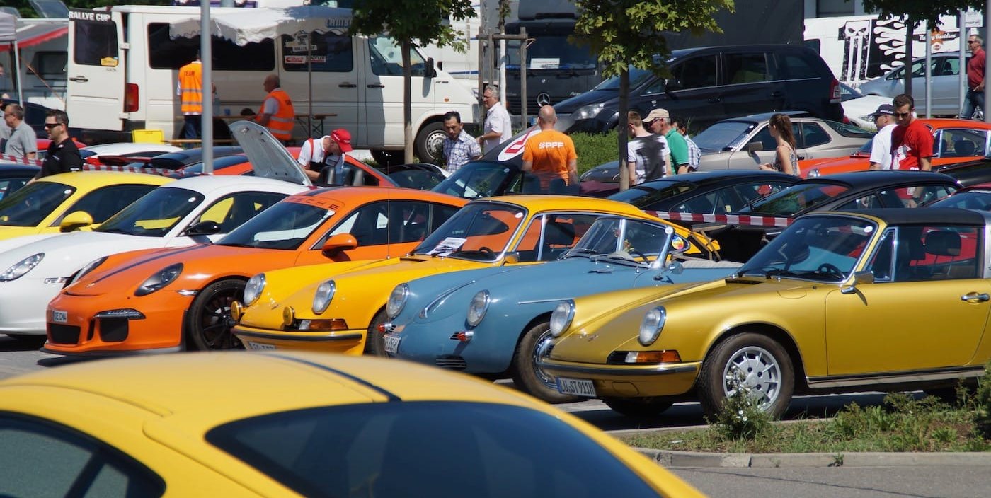Sportwagen aus Zuffenhausen beim Porschetreff.