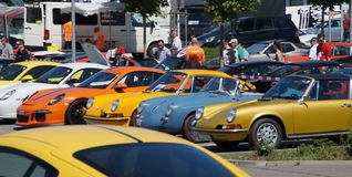 Sportwagen aus Zuffenhausen beim Porschetreff.