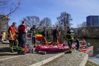 Feuerwehreinsatz am Goldbachsee.