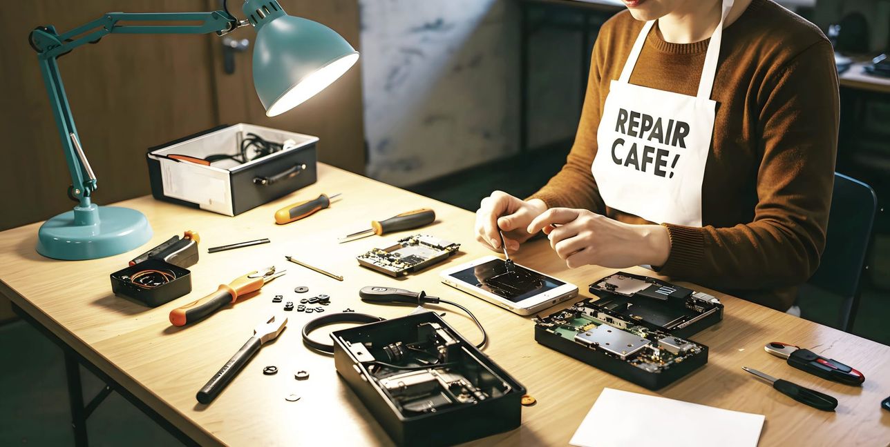 Wer Sachen reparieren kann, spart viel Geld. Wer es nicht kann, geht zum Repair-Café.