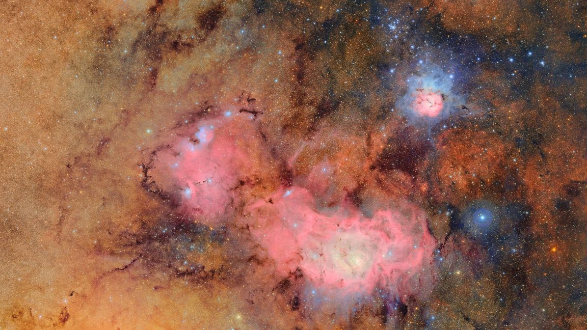 Eines der ersten Bilder zeigt den Trifidnebel.