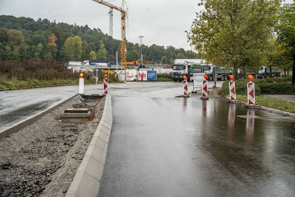 In diesem Bereich wird der Vollanschluß für Böblingen-Ost gebaut. Bild: Dettenmeyer