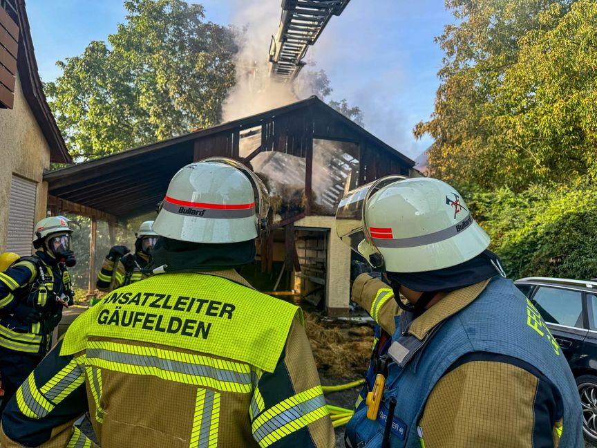 Scheunenbrand in Öschelbronn.