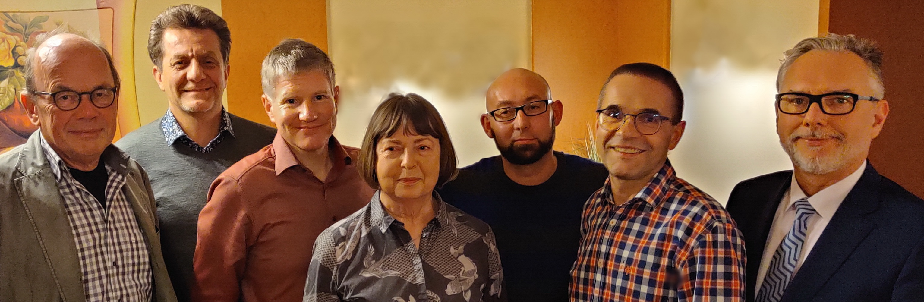 Das Vorstandsteam des Bürgervereins Landhaussciedlung: : Helmut Hofmann, Dragan Rusnov, Ulrich Martens, Ingrid Emmerich, Rico Grulke, Kristian Günther, Hanns-Georg Pipping  (von links)