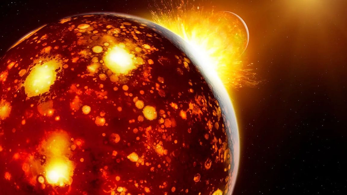 Vor 4,5 Milliarden Jahre kollidierte der Protoplanet Theia mit der jungen Erde. Aber woher kam er?