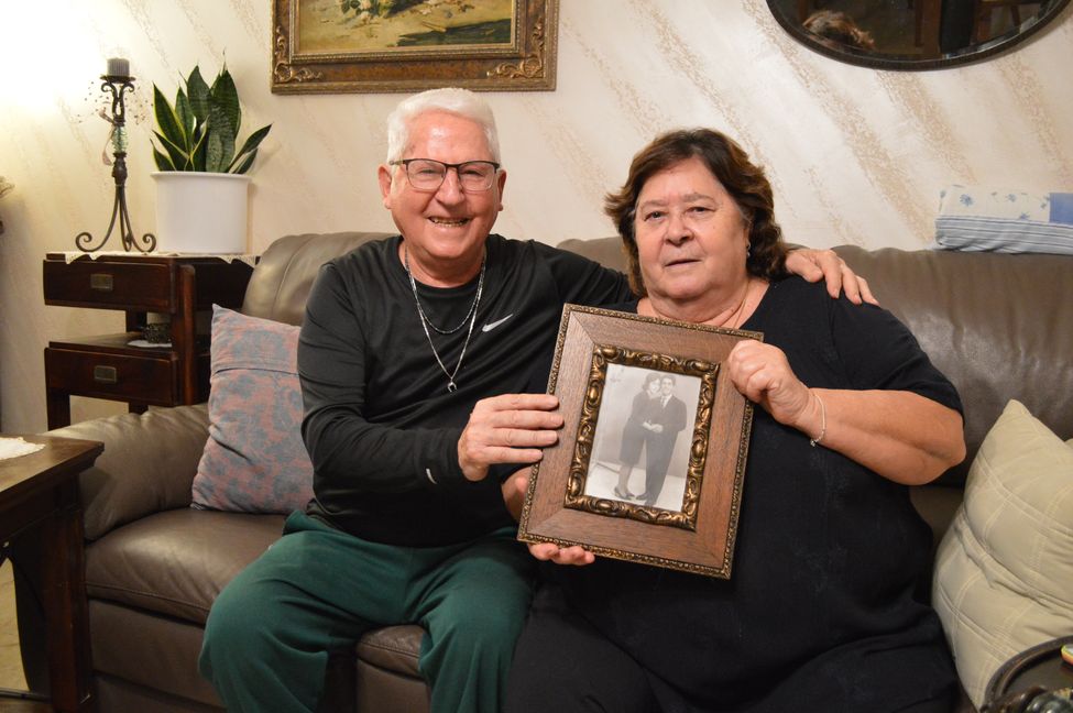 Gaetana und Giovanni Magalú trafen im März 1963 in ihrem sizilianischen Heimatort Mirabella Imbaccari das erste Mal aufeinander. Am Sonntag sind sie auf den Tag genau seit 60 Jahren verheiratet.   Bild: Zvizdic