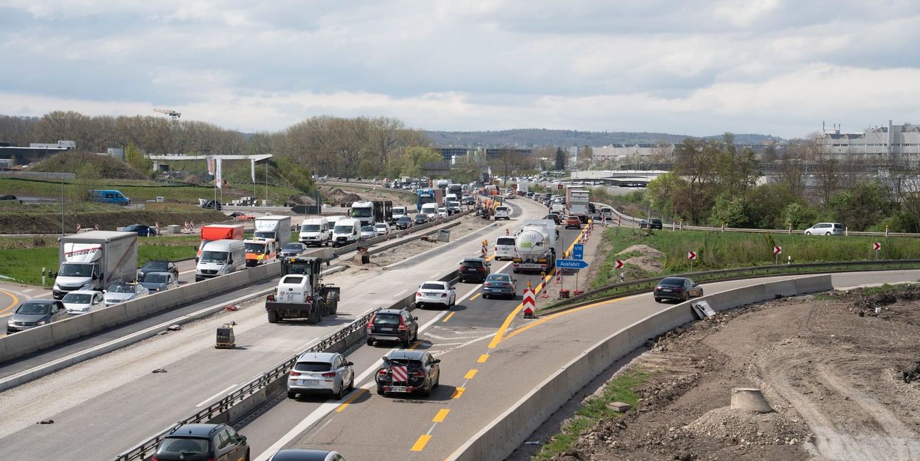An der Anschlussstelle Böblingen / Sindelfingen sieht es jeden Tag einbisschen anders aus.