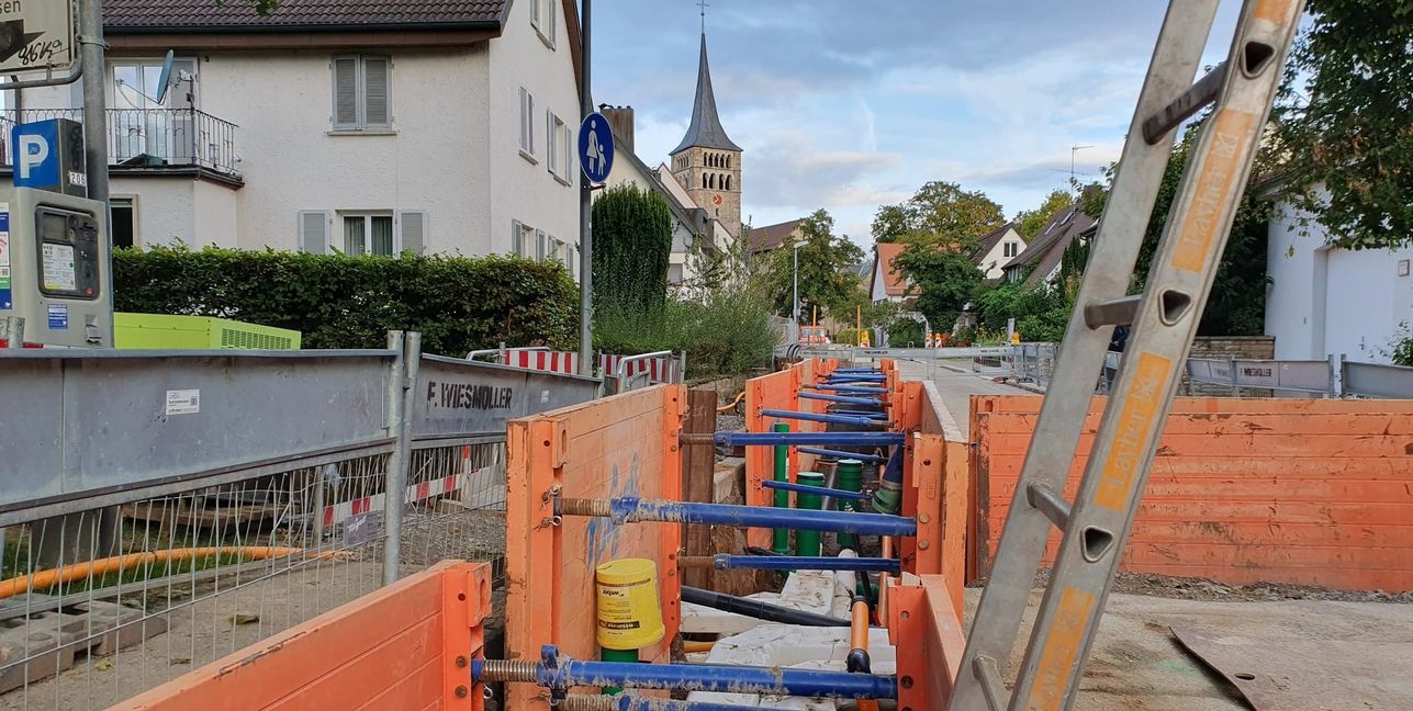 Wärme nutzen, wenn sie schon da ist: Fernwärme-Ausbau in der Wolboldstraße in Sindelfingen.