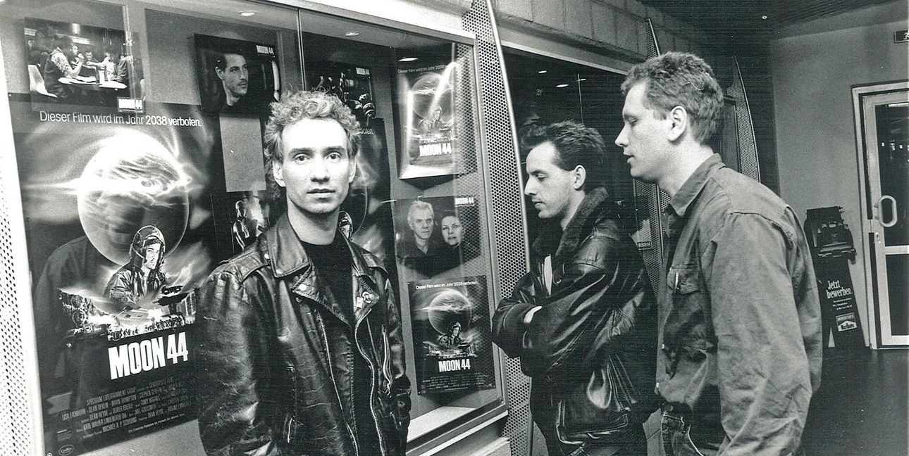 Roland Emmerich 1990 bei der Premiere seines Films „Moon 44“ im Stuttgarter Atrium-Kino.