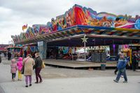 Osterkirmes auf dem Flugfeld.
