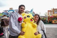 Osterkirmes auf dem Flugfeld.