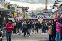 Osterkirmes auf dem Flugfeld.