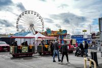 Osterkirmes auf dem Flugfeld.