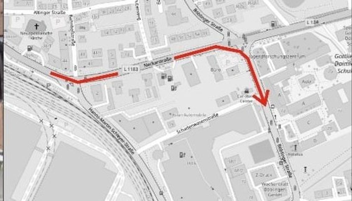 So kann die Sperrung umfahren werden.