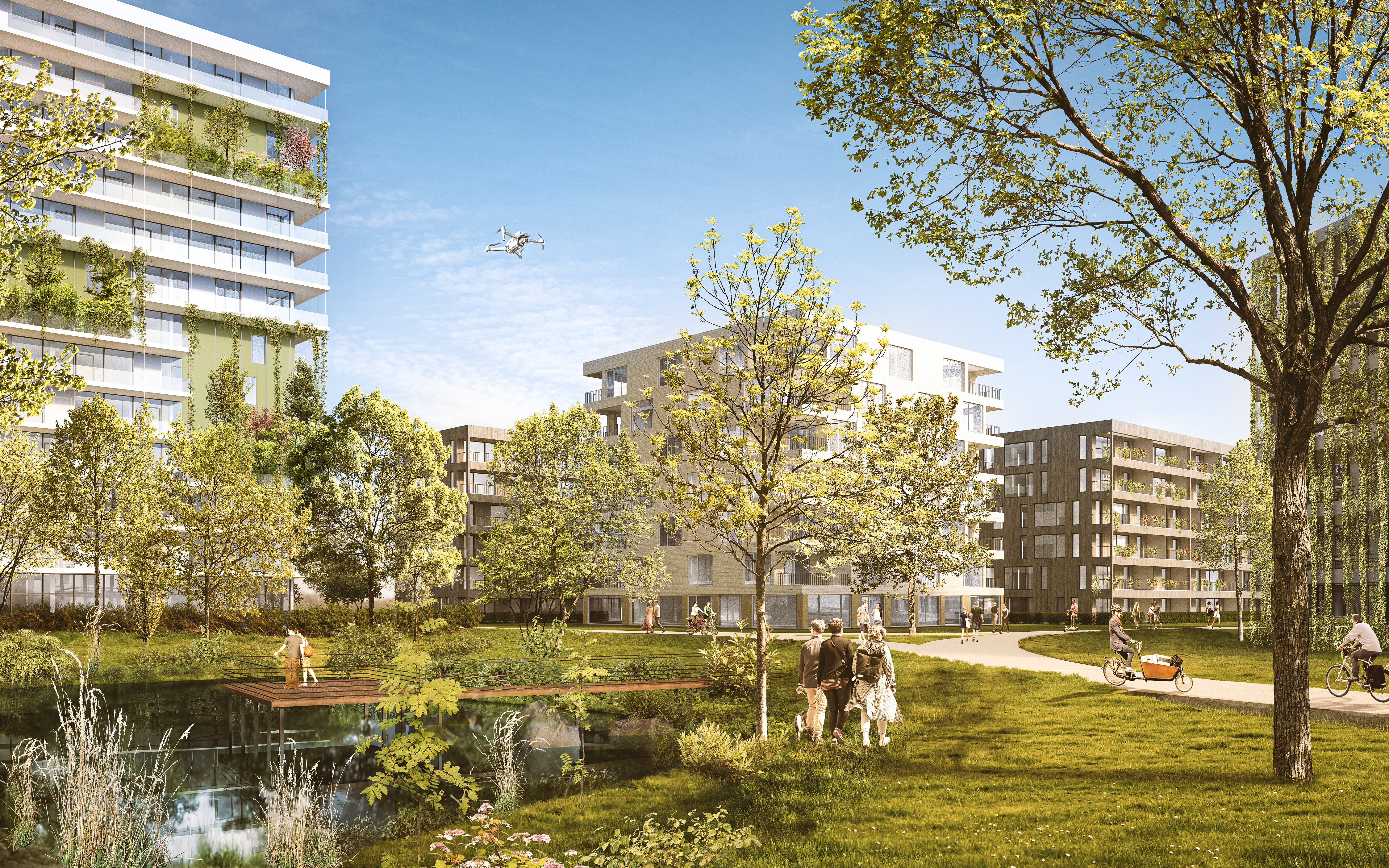 Das geplante Ehninger Projekt "Quantum Gardens" ist vorerst auf Eis gelegt.    Visualisierung: z