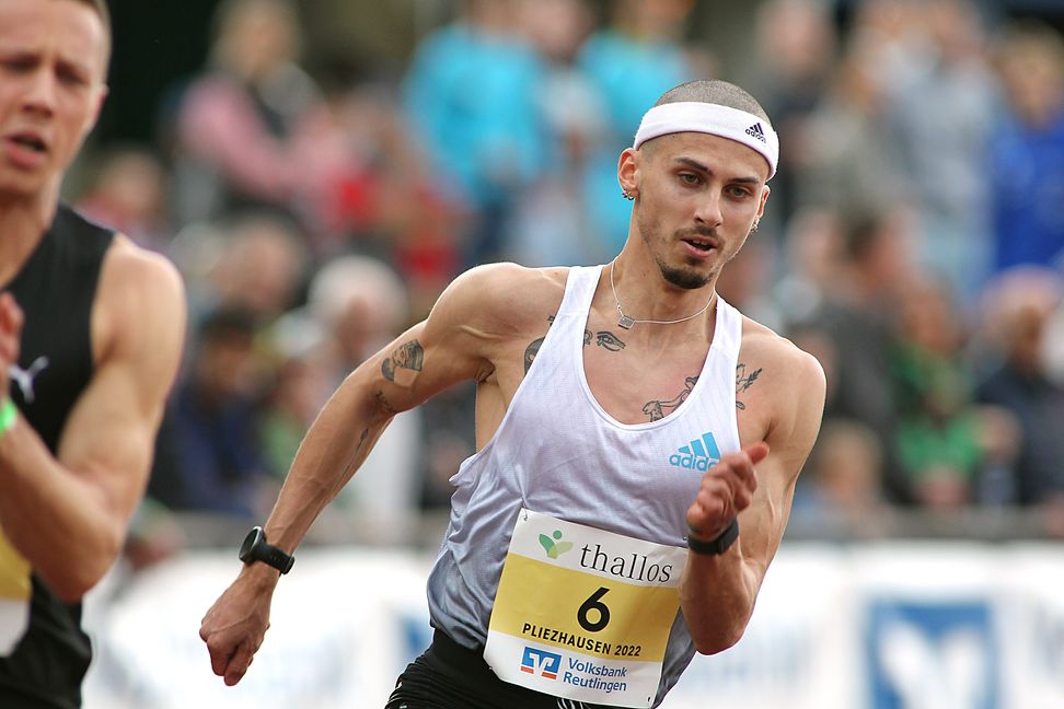 Constantin Preis läuft beim Sportfest in Rehlingen auf den fünften Platz. Am Mittwoch startet der Sindelfinger in Marseille. Bild: Görlitz
