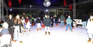 So sieht es dann bei der Eisbahn auf dem Grünen Platz aus.