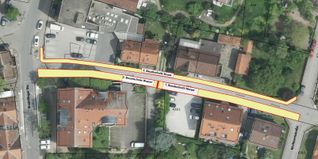 Bauvorhaben in der Maichinger Brühlstraße.