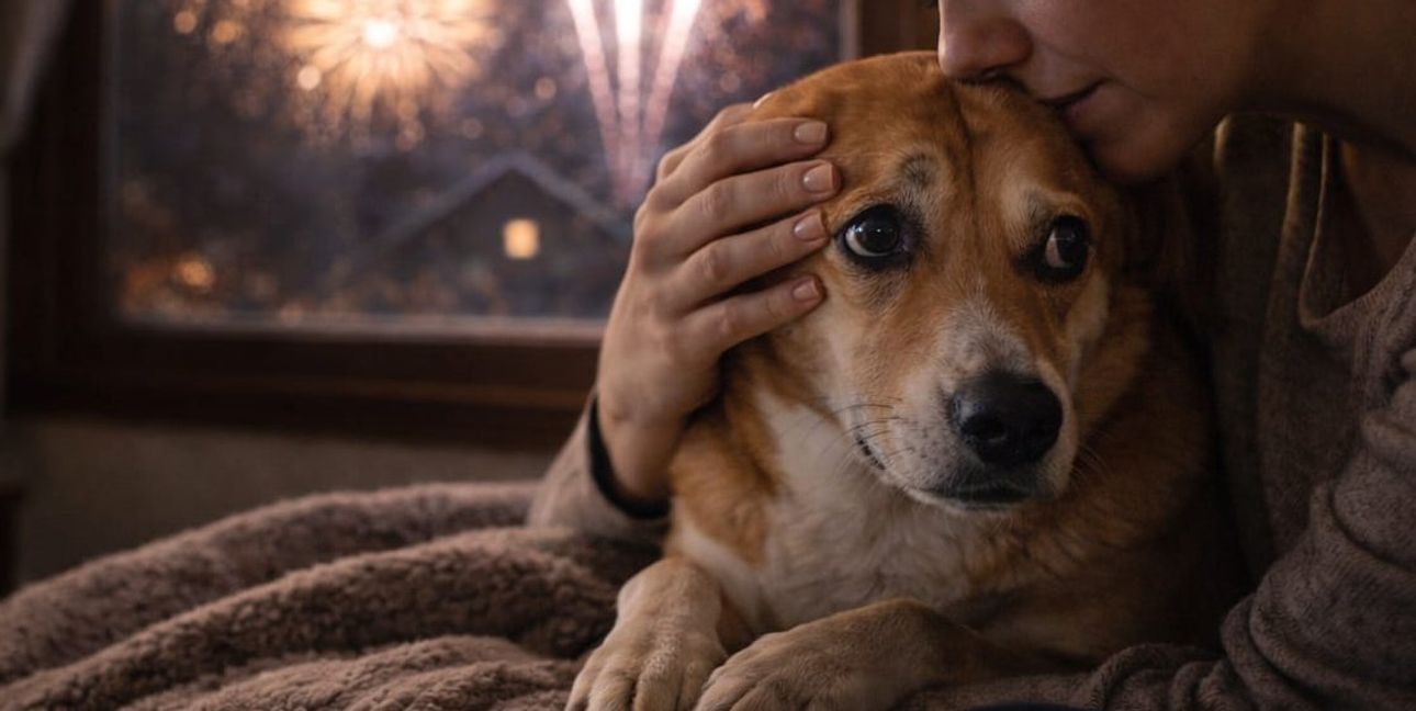 Viele Haustiere reagieren an Silvester mit Angst auf Böller und Feuerwerk.