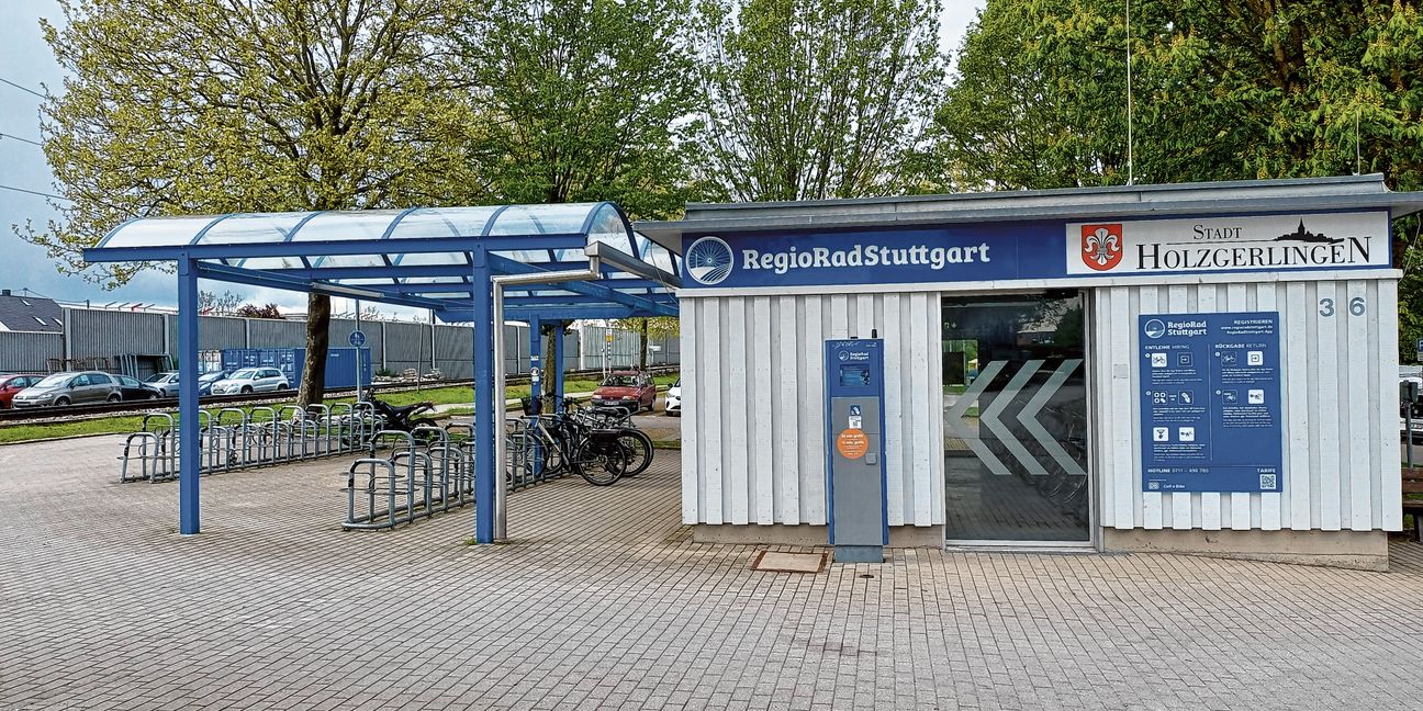 Die Ausleih-Station am Bahnhof in Holzgerlingen wird nicht so stark genutzt wie erwartet.
