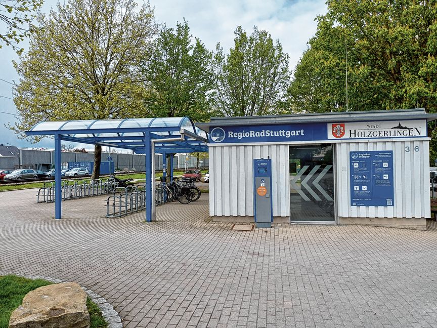 Die Ausleih-Station am Bahnhof in Holzgerlingen wird nicht so stark genutzt wie erwartet.