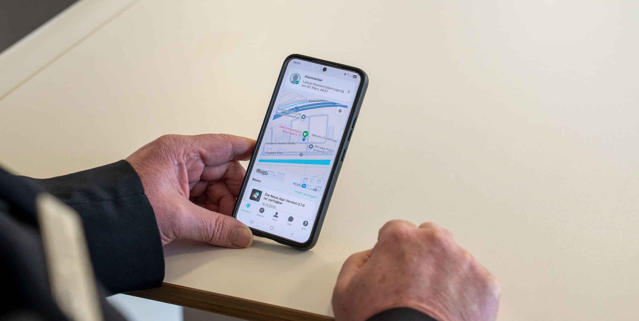 Passt auf jedes Smartphone: die „Corhelper“-App.