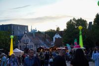 Prima Stimmung und Lichterzauber beim Sindelfinger Feuerabend.