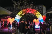 Prima Stimmung und Lichterzauber beim Sindelfinger Feuerabend.