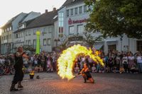Prima Stimmung und Lichterzauber beim Sindelfinger Feuerabend.