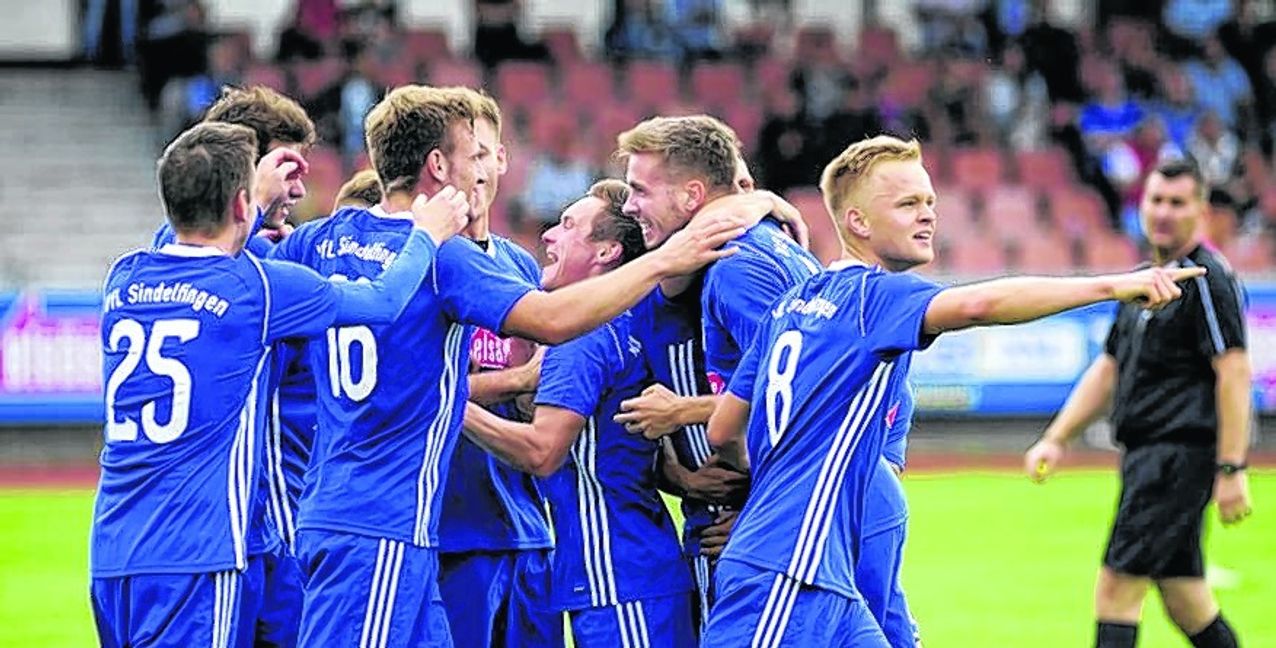 Der VfL Sindelfingen will gegen den FSV Hollenbach jubeln. Bild: automotorart/A