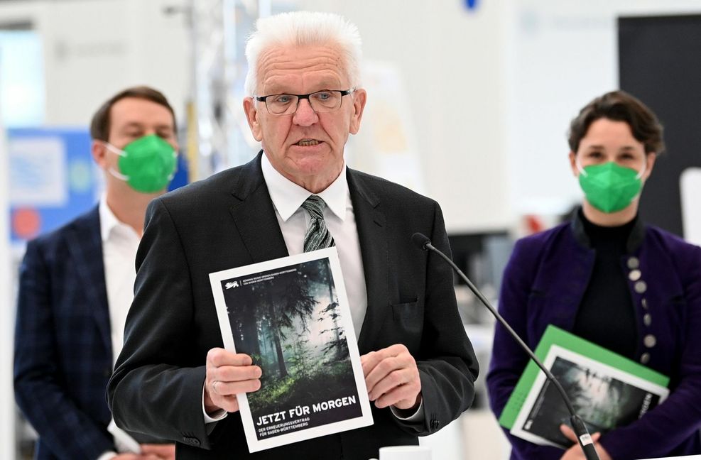 Ministerpräsident Winfried Kretschmann: Baden-Württemberg will der Welt ein Beispiel geben Foto: dpa/Bernd Weissbrod