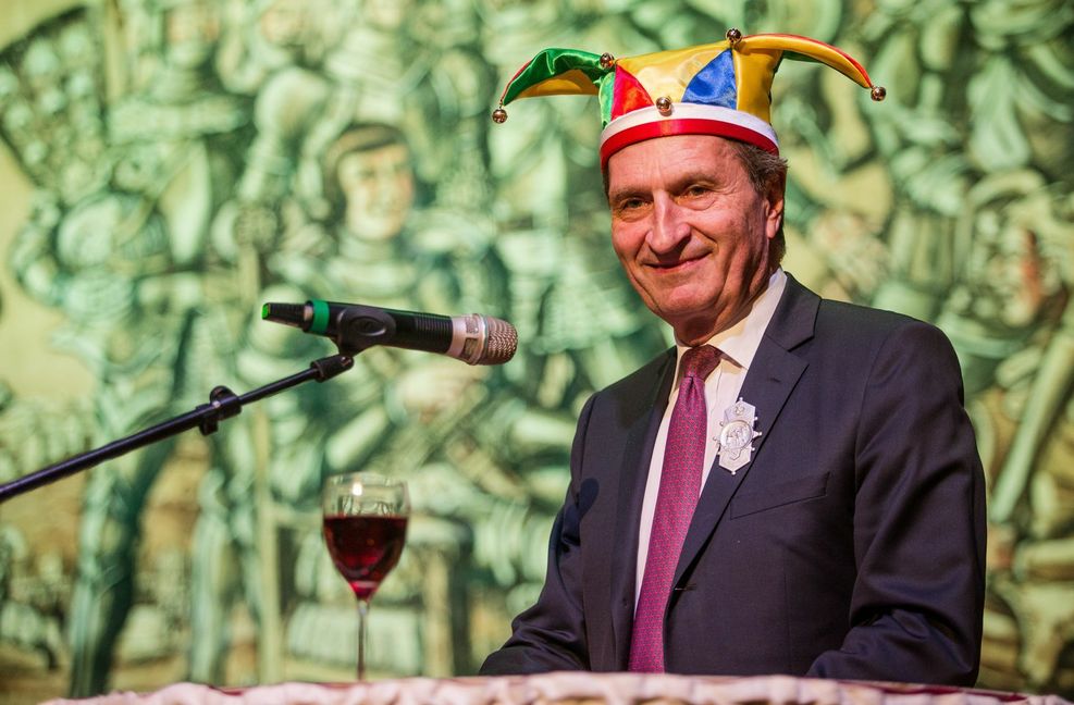 Stets blieb er aber im Land präsent – hier beim Stockacher Narrengericht.