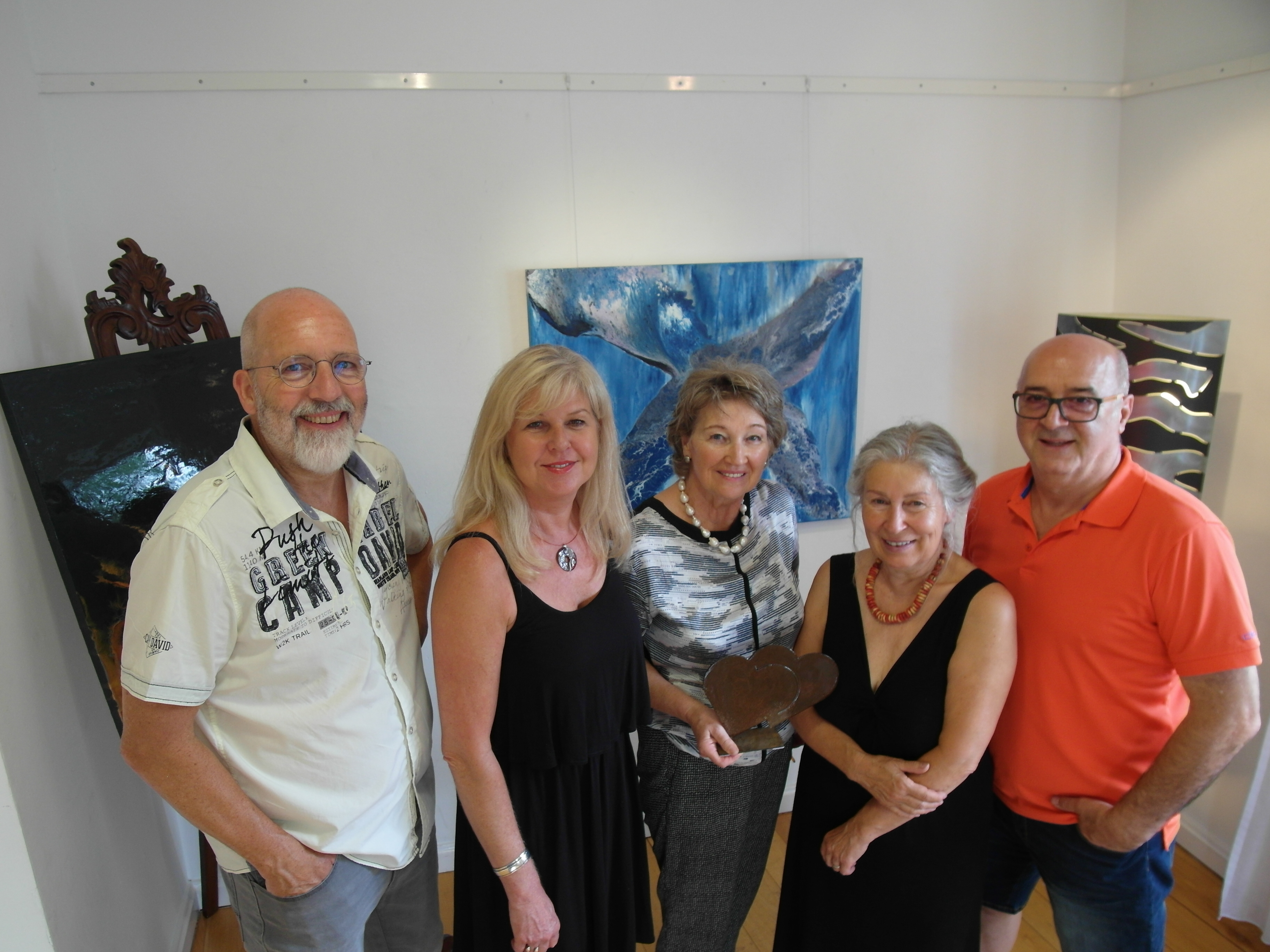 Michael Kress, Andrea Radel, Lindi Mahle, Elke Schüle und Karl Schunn von den "Dag-Artisten" (von links). Bild: Staber