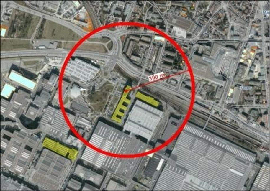 Die Bereich ist von der Evakuierung betroffen.