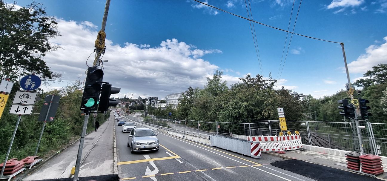 Wer aus Richtung Sindelfingen inach Böblingen fährt, muss sich bis Jahresende darauf einstellen, in der Sindelfinger Straße im Stau zu stehen. Bild: Hamann