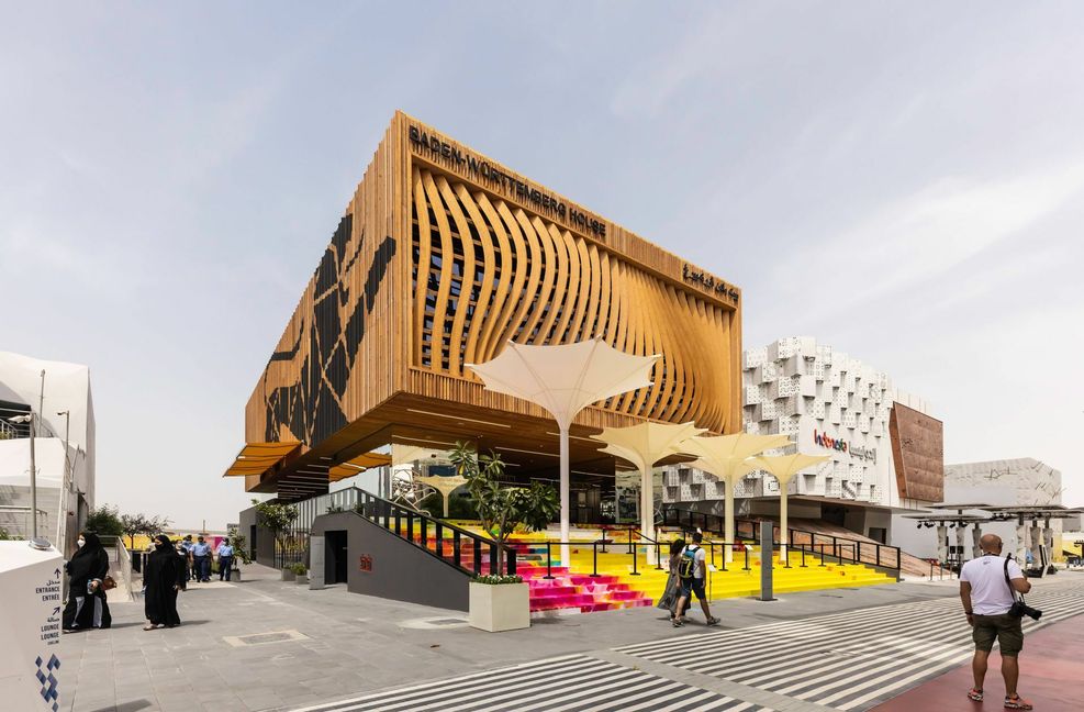 Gut 15 Millionen Euro hat der Bau des Expo-Pavillons gekostet. Einen großen Teil davon übernahm das Land.