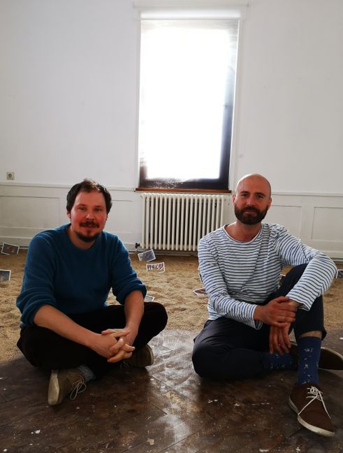 Die Chefs des Böblinger Kunstvereins: Ivan Zozulya (rechts)  ist seit Herbst der Chef, im März dieses Jahres kam Fabian Holzwarth als zweiter Vorsitzender dazu.   Bild: Schilpp