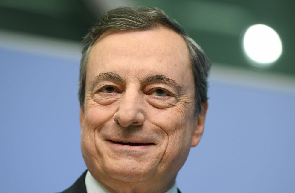Minuszinsen wurden im Euroraum 2014 vom damaligen EZB-Chef Draghi eingeführt. Foto: dpa/Arne Dedert