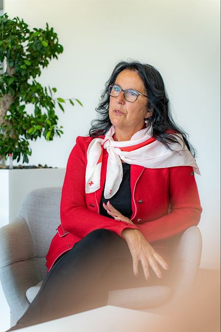 Carmen Koebe ist vielfältig engagiert. Besonders beim Deutschen Roten Kreuz freut man sich darüber.    Bild: DRK