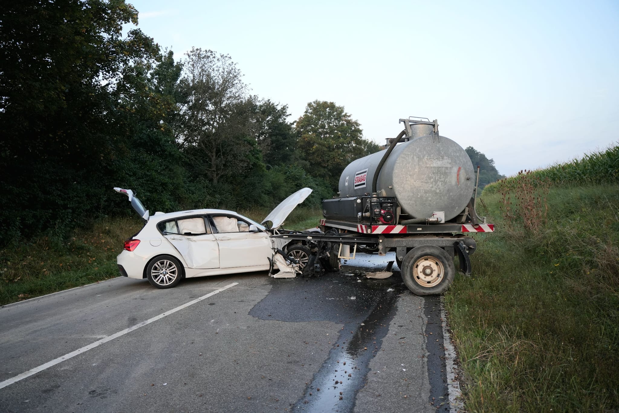 Ungewöhnlicher Unfall in Holzgerlingen.