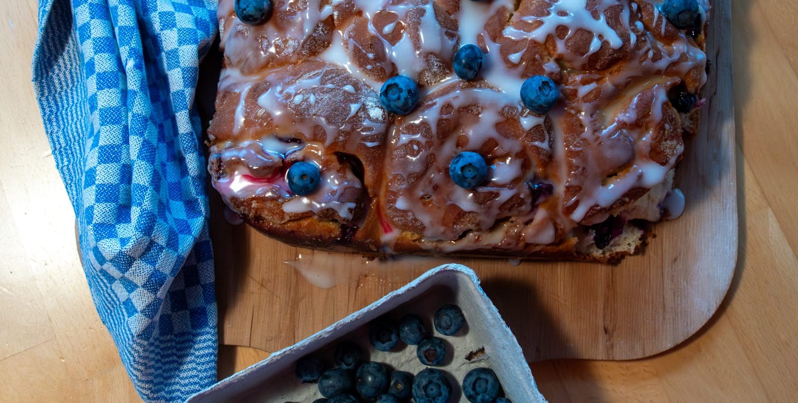 Blaubeerkuchen mit Zitrone..
