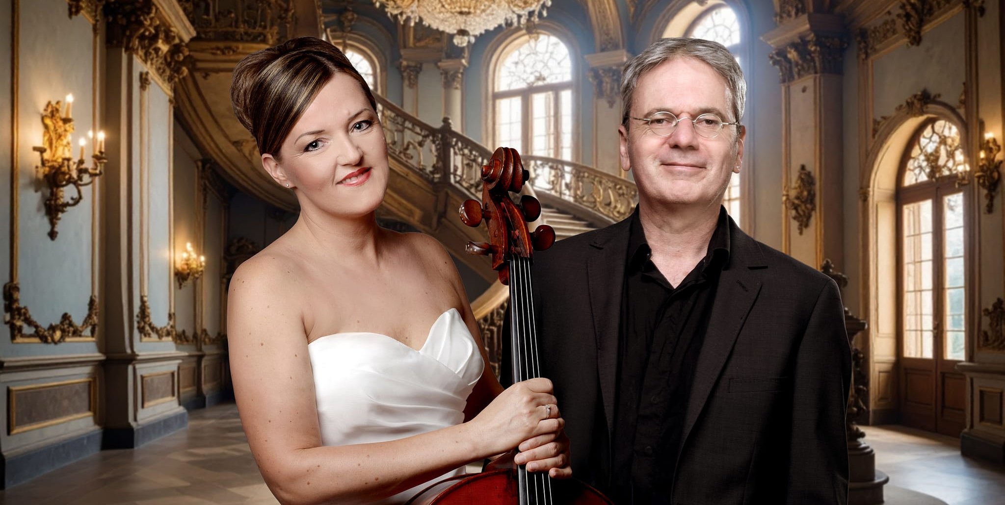 Konzertcellistin Alexandra Netzold und Jazzpianist Oliver Taupp.