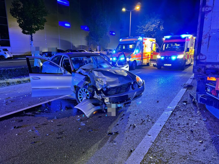 Unfall auf der Flugfeld-Allee.